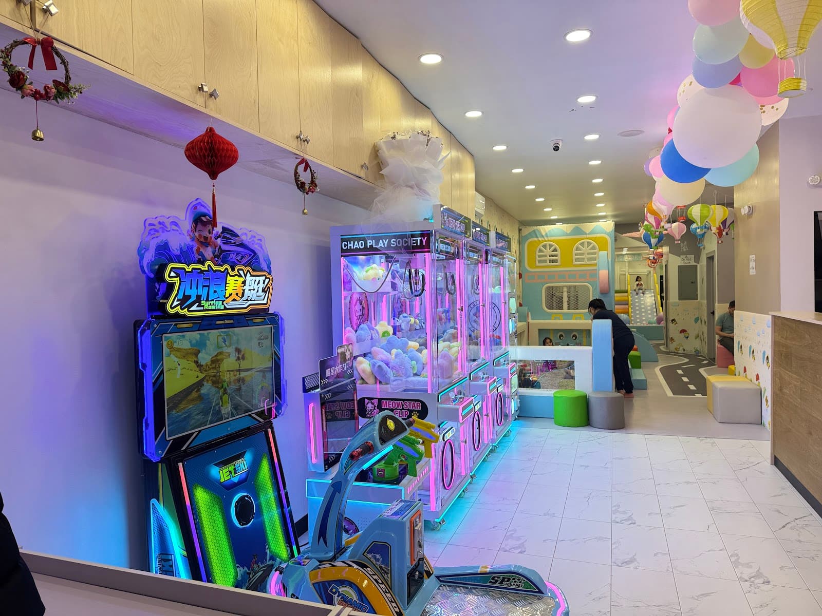 Inside WaWa Fun Island indoor playground, Brooklyn