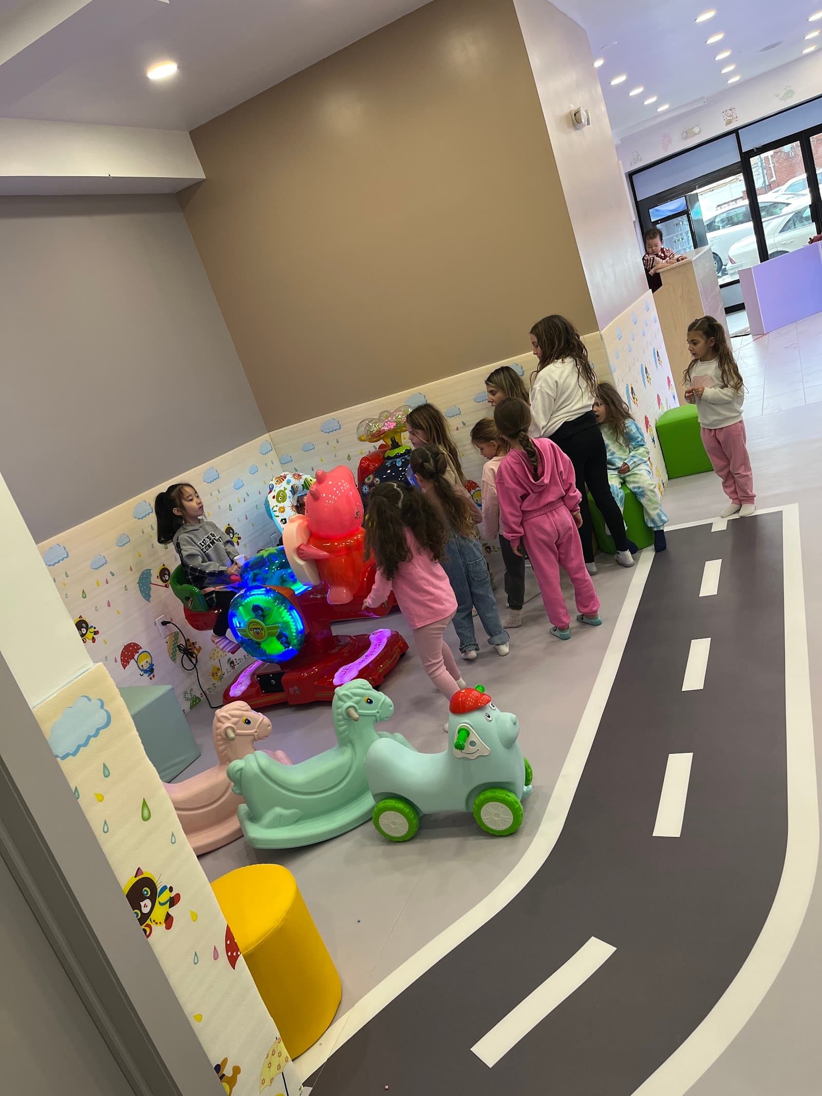 Inside WaWa Fun Island indoor playground, Brooklyn