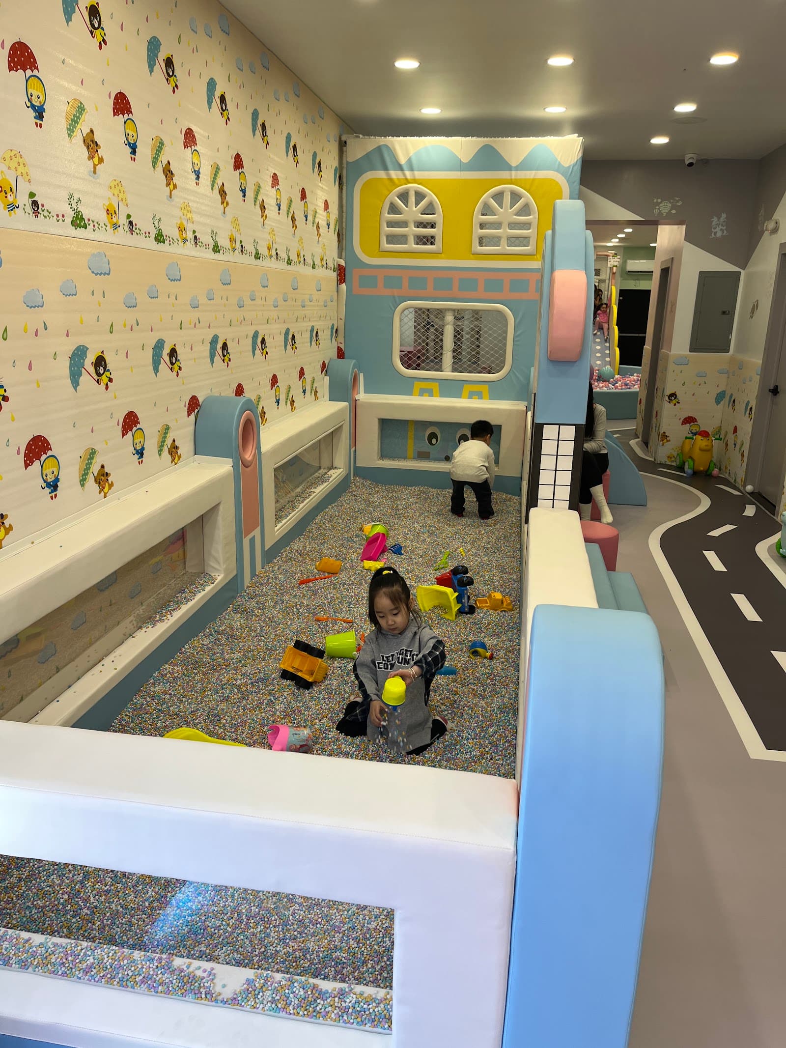Inside WaWa Fun Island indoor playground, Brooklyn