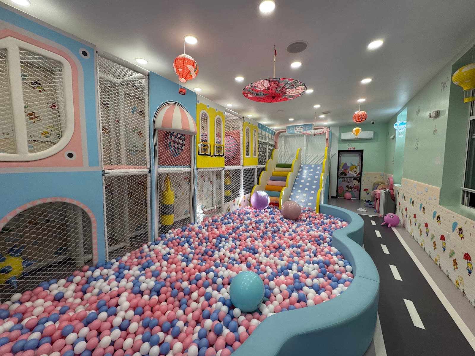 Inside WaWa Fun Island indoor playground, Brooklyn
