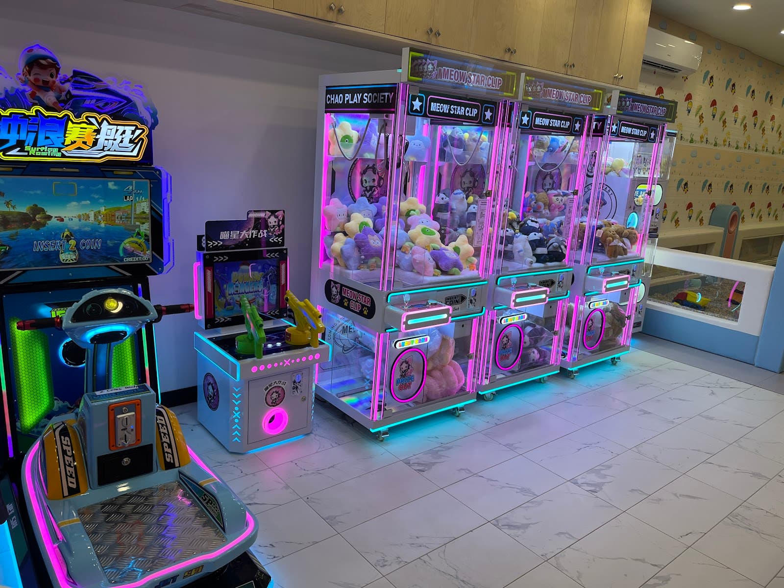 Inside WaWa Fun Island indoor playground, Brooklyn