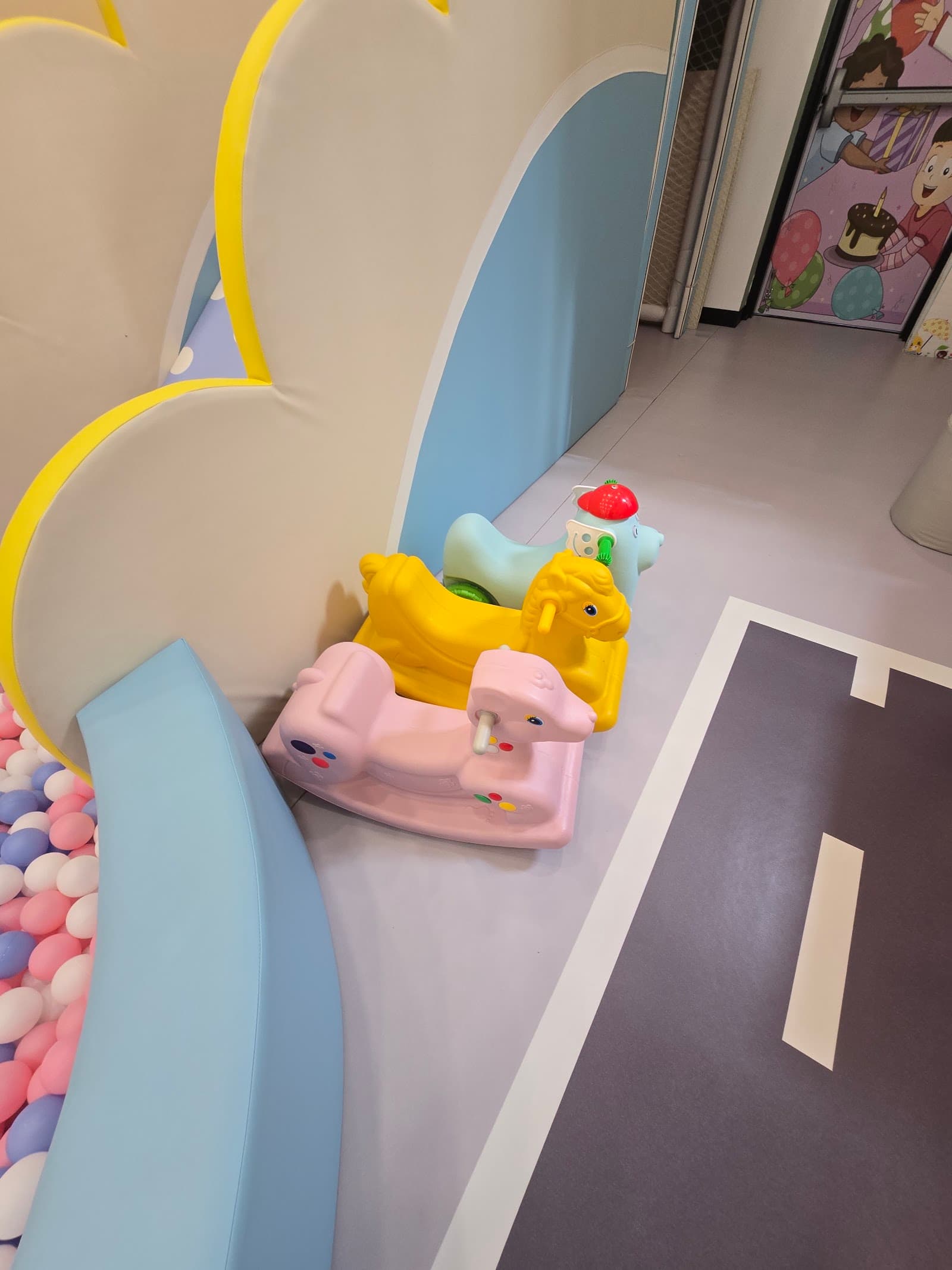 Inside WaWa Fun Island indoor playground, Brooklyn