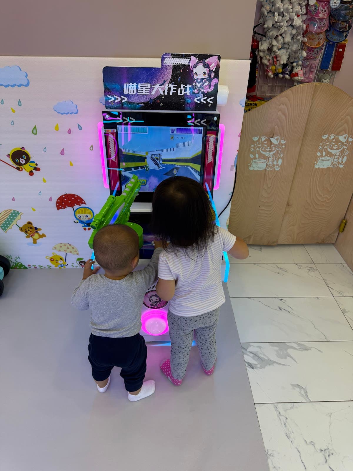 Inside WaWa Fun Island indoor playground, Brooklyn