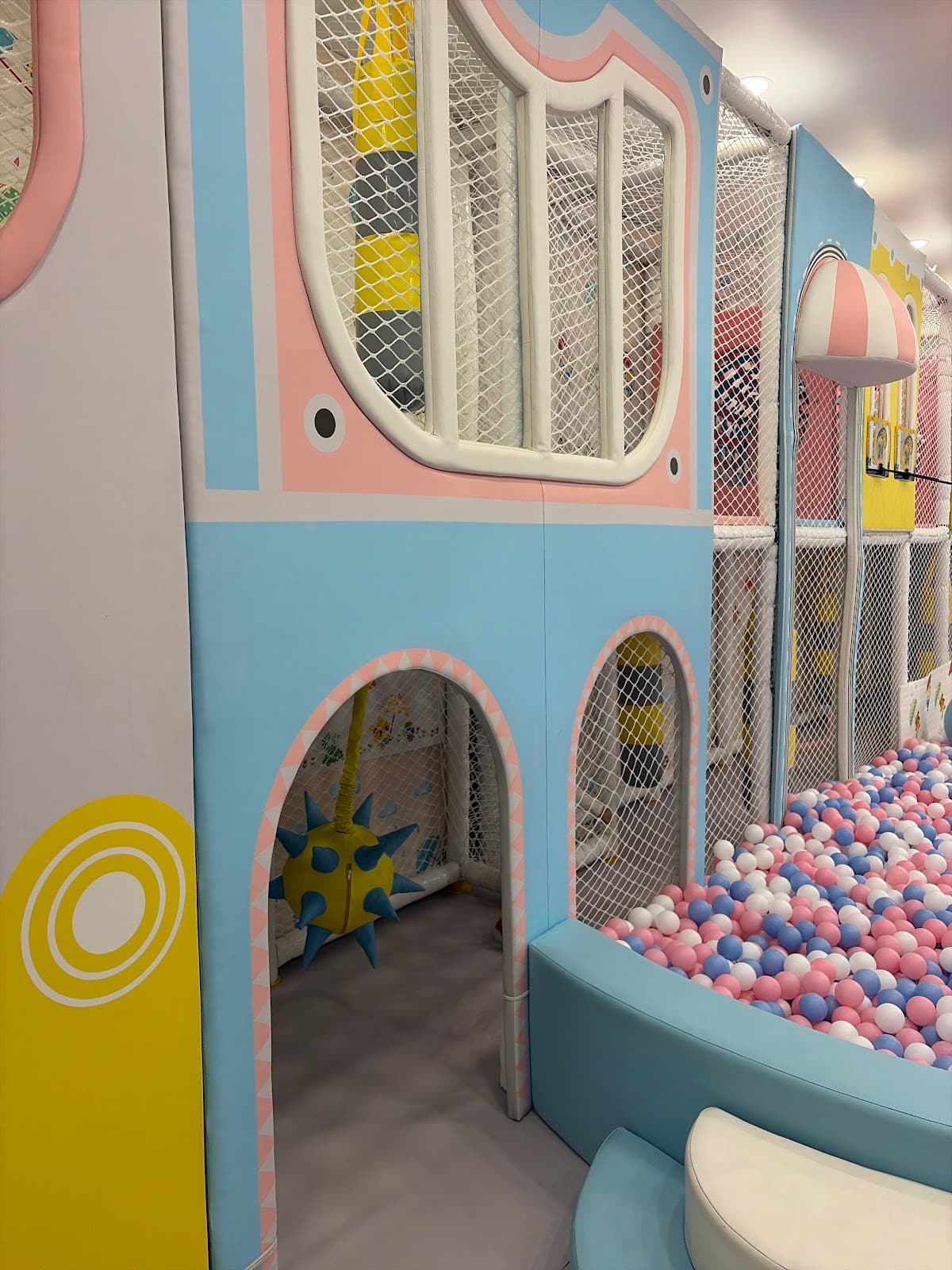 Inside WaWa Fun Island indoor playground, Brooklyn