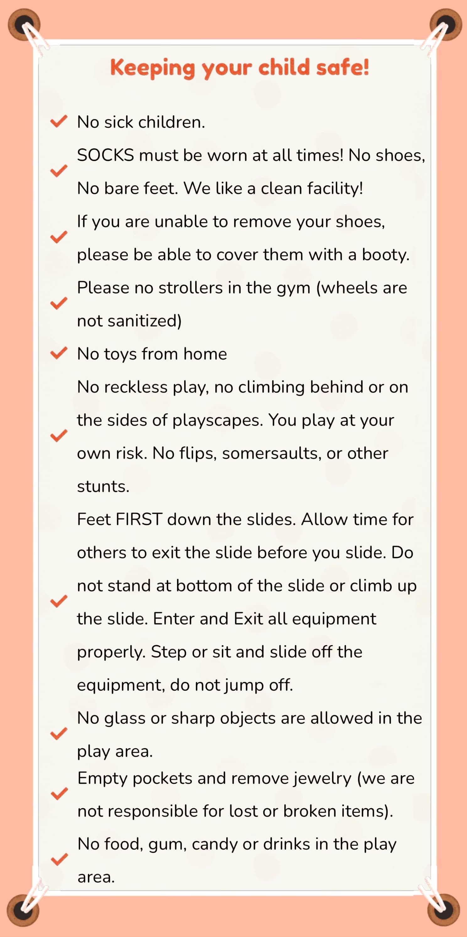 Keeping your child safe